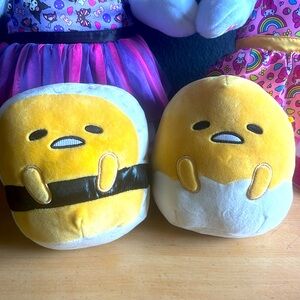 Sanrio's Gudetama Sushi &Eggshell Squishmallows Set 7"